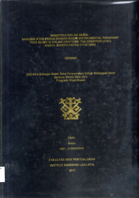 SKRIPSI: Semiotika Dalam Musik: Analisis Atas Peran Bagian Musik Instrumental Terhadap Teks Musik dalam Oratorio The Creation (1797) Karya Joseph Haydn (1732-1809)