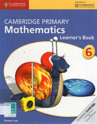 Image of Cambridge Primary Mathematics: Learner's Book 6