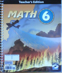 Math 6: Teacher's Edition with CD-ROM, Third Edition