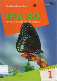 IPA SD 1 untuk Sekolah Dasar Kelas I