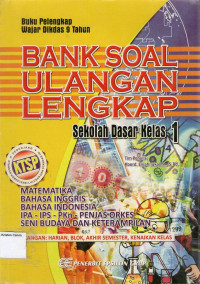 Bank Soal Ulangan Lengkap Sekolah Dasar Kelas 1