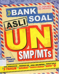 Image of Bank Soal Asli UN SMP/MTs