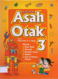 Asah Otak 3 untuk Anak Usia 4-7 Tahun